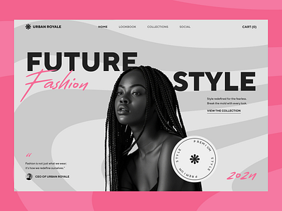 Web Site for a clothing brand — Urban Royale brand design fashion style ui uiux ux web web design web site website