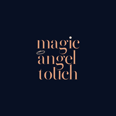 Magic Angel Touch - Logo Concep 3d angel girly graphic design logo make over makeup sans serif