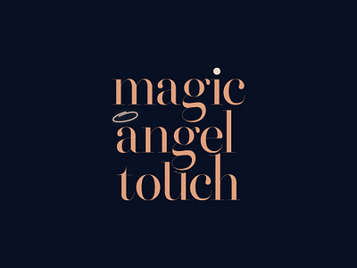 Magic Angel Touch - Logo Concep 3d angel girly graphic design logo make over makeup sans serif