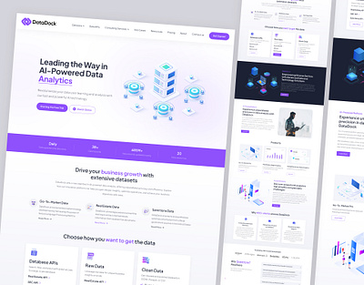 SaaS Website Design for AI-Powered Data Company ai based company ai data analytics ai powered data ai powered website analytic website analytics management business analytics dashboard design data analytics website data chart data dashboard data visualization health analytics homepage saas data chart saas website saas website design sales analytics sales websiteux website uiux