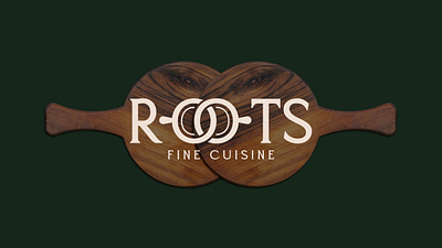 ROOTS FINE CUISINE BRANDING DESIGN brand identity branding branding design clean corporate logo graphic designer lettermark logo restaurant branding restaurant logo simple visual identity wordmark