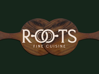 ROOTS FINE CUISINE BRANDING DESIGN brand identity branding branding design clean corporate logo graphic designer lettermark logo restaurant branding restaurant logo simple visual identity wordmark