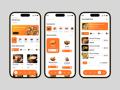 Food Delivery Mobile App application design delivery service design ecommerce app food and drink food delivery food delivery app ui food delivery service food recipe app mobile app mobile app design mobile application design restaurant app ui ui design uiux design