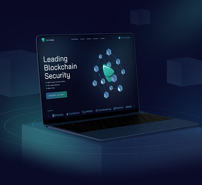 Blockchain Security Website animation ui ux web design