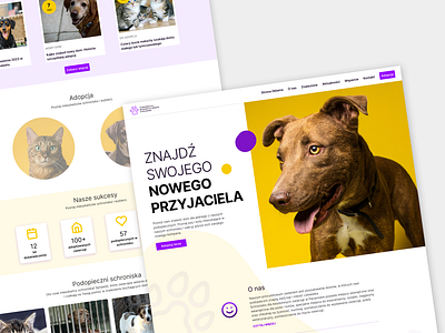 Website UI/UX for an animal shelter design uiux website