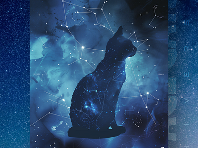 Overseer 🌌 ai branding cat daliy design illustration poster print