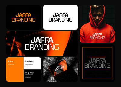 Jaffa Branding Logo brand identity branding brandmark creative logo design graphic design illustration jaffabranding kashifalisamo kashifcreatives logo logo design logo designer logomark logotype minimal logo orange techlogo unique logo visual identity