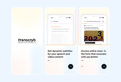 Transcryb: An App for the Deaf a11y accessibilty app clean ui deaf design hard of hearing mobile app product design ui uiux user experience