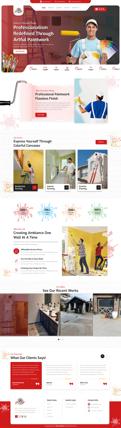 HOME PAINTING creative design website ui