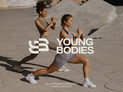 Young Bodies - Brand Identity for a Fitness Startup 3d animation brand brand book brand identity branding colors fitness graphic design illustration logo logomark logotype motion graphics startup