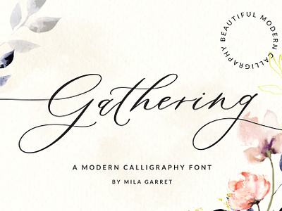 Gathering Calligraphy Wedding Script
