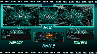 Yoxi Set for Social Media (YouTube / Twitch) branding design graphic design icons illustration social media