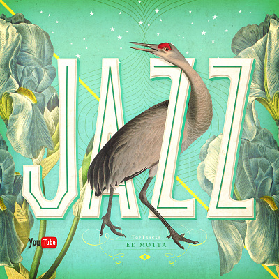 Youtube album cover jazz lettering music