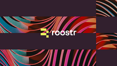 Roostr Brand Identity ai data geometric minimal