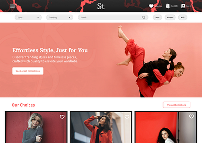 (UI Design) Shoptacle - Elegant Fashion Shop design graphic design ui uiux ux