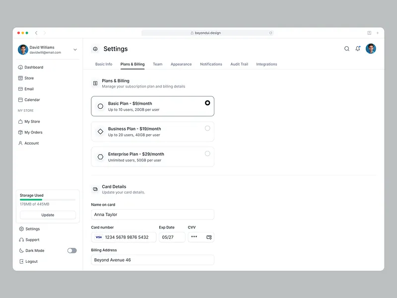 Browse thousands of UI Settings images for design inspiration | Dribbble
