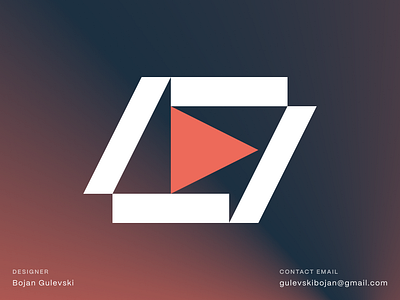 Play Button Logo action launch logo design logomark media play saas start symbol video