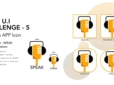 App Icon: Speak - Daily U.I Challenge - 5 #DailyUI adobe xd app icon design app ui design figma graphic design graphic designer icon design logo design ui ui designer uiuix designer ux web ui