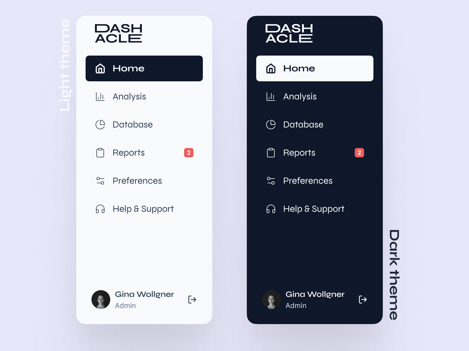 Example of Sidebar Navigation