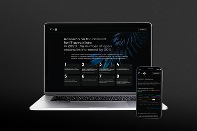 Longread (web) - Research on the demand for IT specialists design graphics longread mobile design research ui ux web design