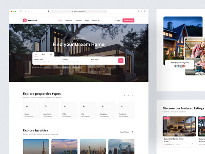 Real Estate Landing Page 🏚 buy home landing landing page properties landing page real estate real estate website real estate website design selling website ui design user experience user interface web web design website design