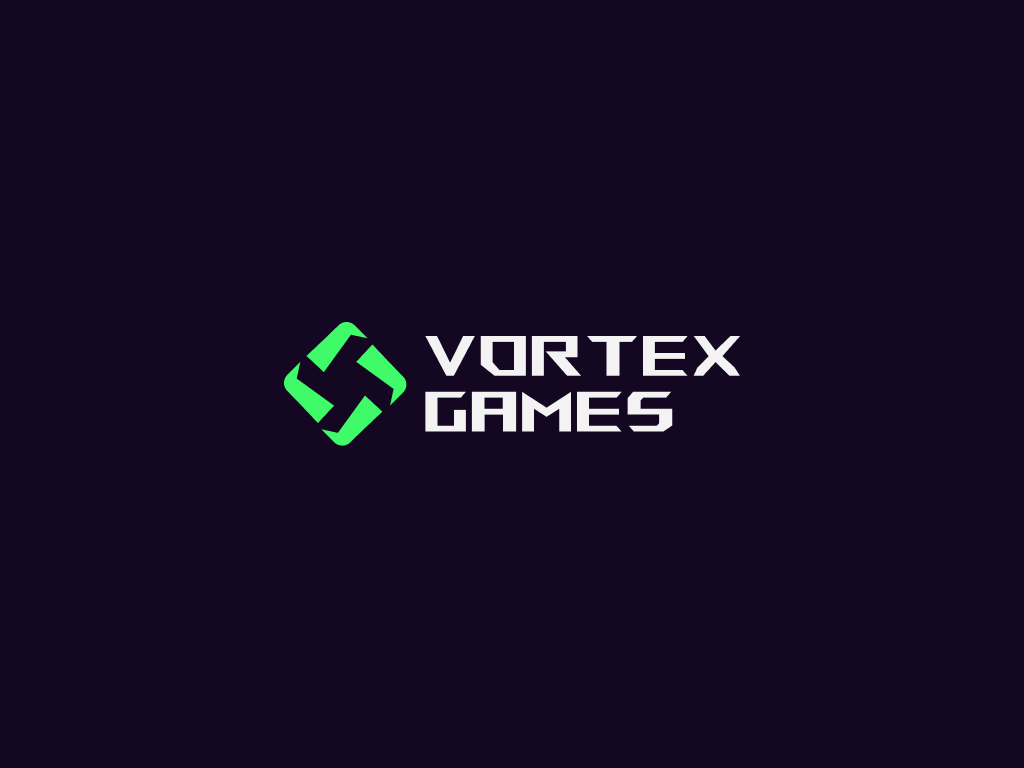 Vortex Games Logo branding design gamer graphic design illustration logo vector