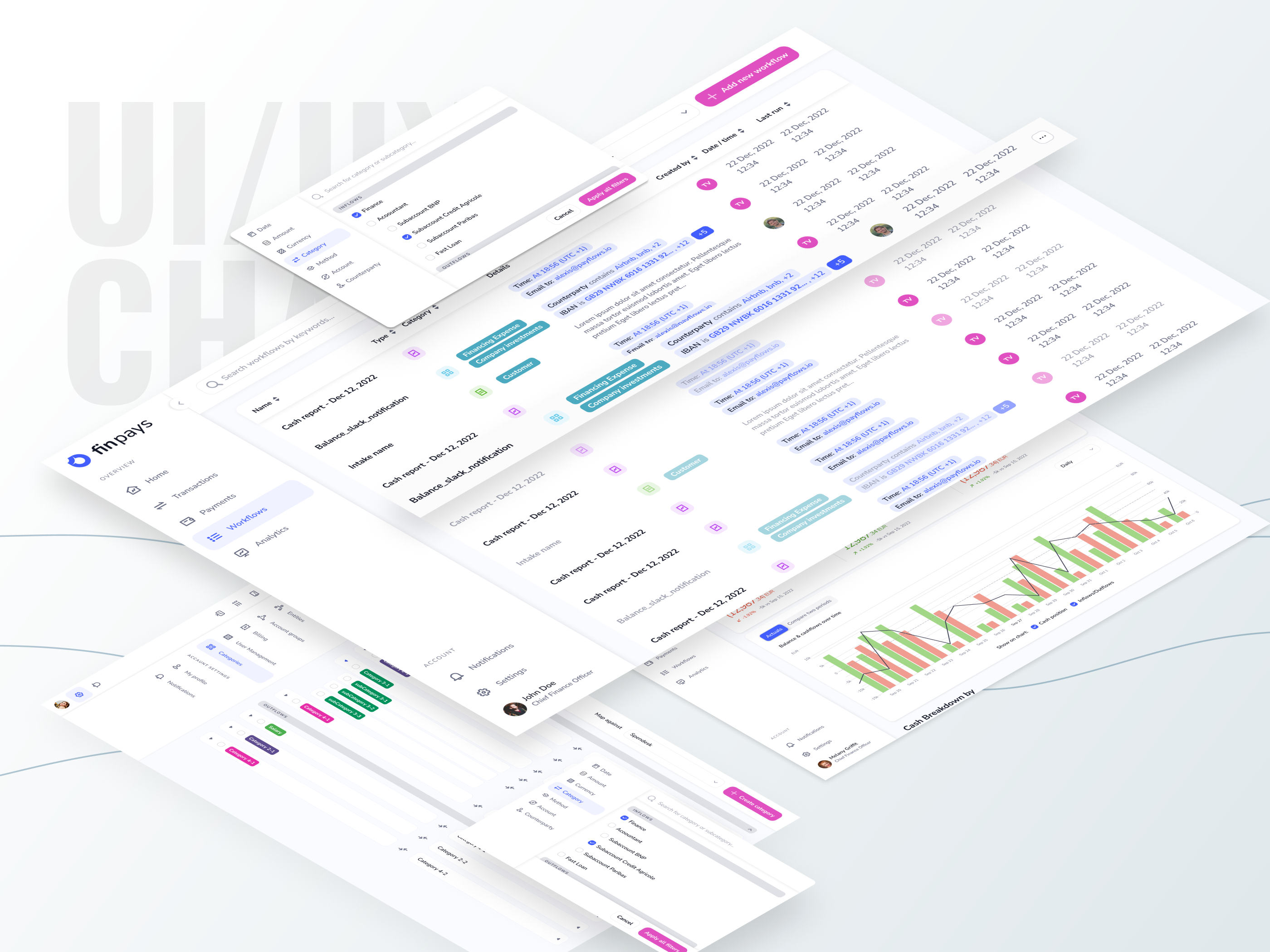 Example of UX/UI Design Web App, Dashboard Or Crm