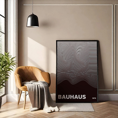 Bauhaus Frankfurt 1979 Poster abstract art design geometric graphic design illustration wall art