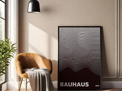 Bauhaus Frankfurt 1979 Poster abstract art design geometric graphic design illustration wall art