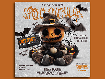 Halloween Flyer Template poster