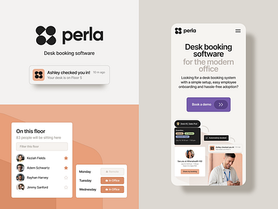 Perla - design concept booking brand branding design digital finance graphic design hero identity illustration inspiration logo mobile platfrom product ui visual