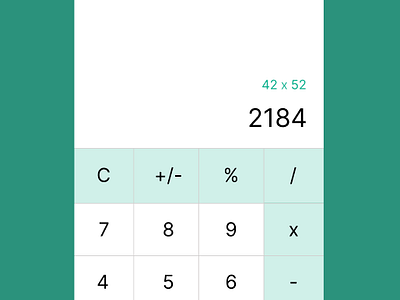 A simple calculator interface #DailyUI calculator dailyui day4 ui uiux