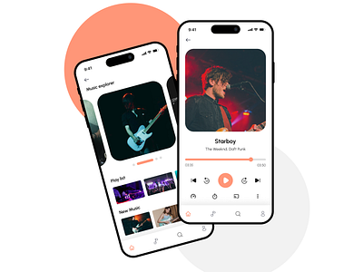 Music Player app design figma graphic design ui ux web