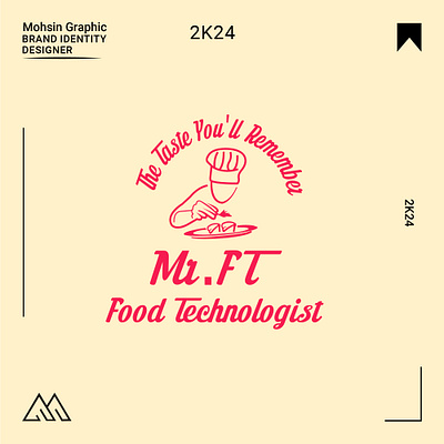 Mr.ft Food Technologist logo design adobe illlustratore branding company logo design illustration logo design logo desinger