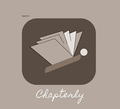 A logo for an app "Chapterly" #DailyUI app dailyui day5 logo ui uiux