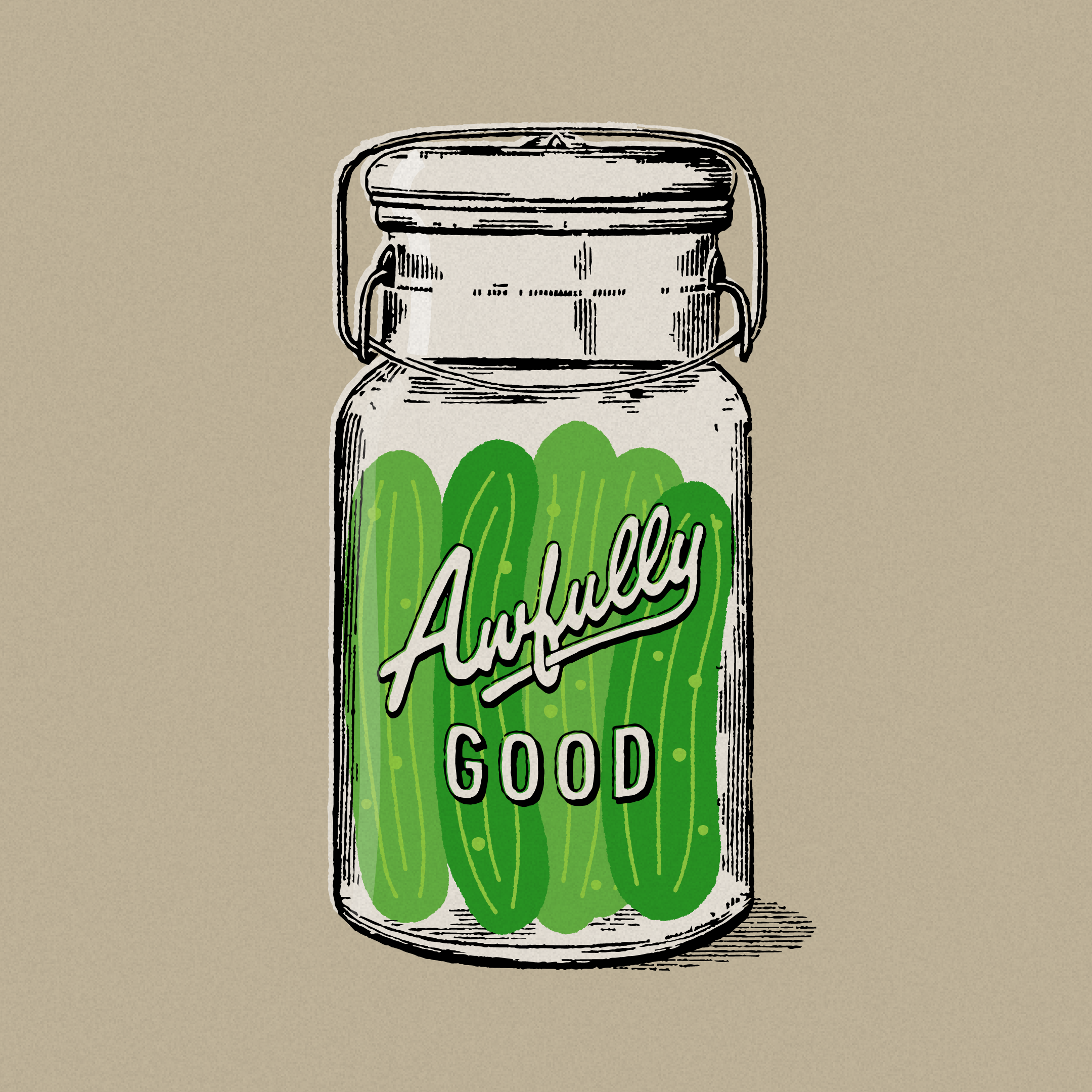 Awfully Good awfully good design hand drawn illustration lettering mightymoss oxymoron typography