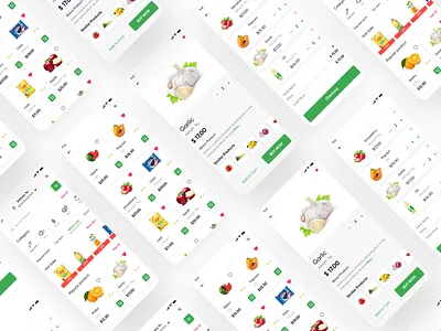 Grocery App branding design dribbble best shot graphic design illustration iphone mobile design popular trend ui