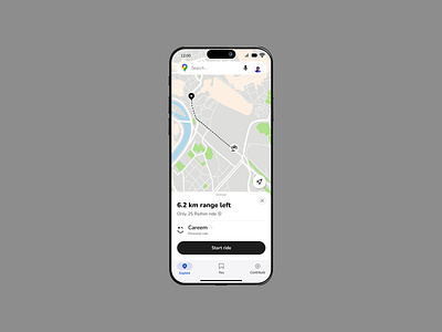 Daily UI Challenge # 12 - Map View Screen android careem dailyui dailyuichallenge dailyuichallenge12 figma figma design google map google map ui illustration iphone map view screen uber ui ui google map ui map view screen uiux