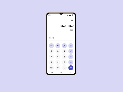 Daily UI Challenge # 13 - Non Scientific Calculator android calculator daily challenge daily ui challenge daily ui challenge 13 dailyui design figma figma design illustration iphone ui ui calculator ui design uiux