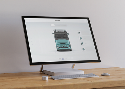 Truck Builder Main Screen automotive configurator digitaldesign truck uiux