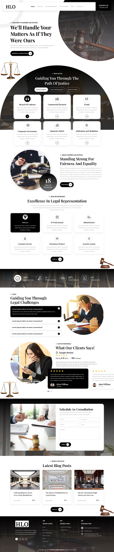 LAW creative design law ui website