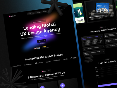 UX Agency Landing Page Design | DMonks agency website agency website design animation app ui best ux design agency branding design graphic design hero design landing page design logo motion graphics product design trend ui uiux ux ux agency ux agency landing page ux design agency usa