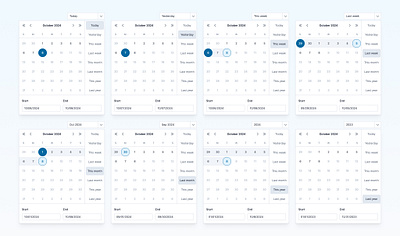 🗓👆Date Range Picker calendar clean daily daily ui date date picker date range date range picker design interface ui user user interface