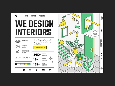 Interiors Design app design ui ux