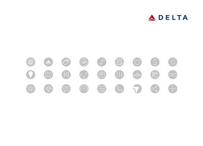 Delta Airlines "Uplift" – An employee rewards program airlines icon design icons illustration vectors