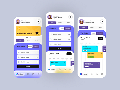 Growth App UI app design figma graphic design ui ux web