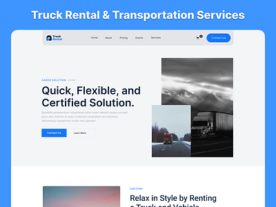 Reliable Truck Rental & Transportation Services affordable truck rental cargo transportation commercial truck rentals delivery services long distance hauling moving logistics truck rental services