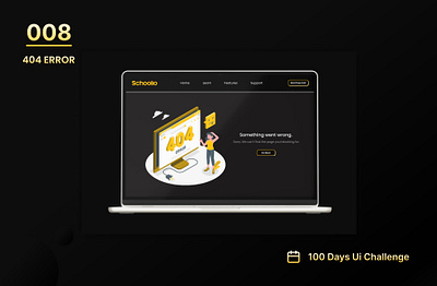 DAY-008 404 ERROR 100 days ui 100days 100daysofui 404 error 404 error page 404 error ui 404 page appdesign daily ui challenge design error page ui user interface website design