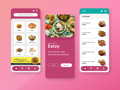 Delivery App branding delivery app design ui ux web