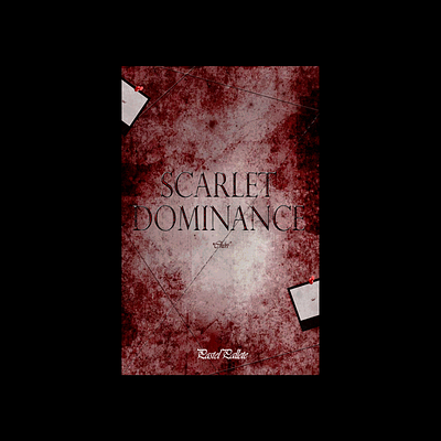 The Scarlet Dominance (book cover) art bookcover coverdesign graphic design poster